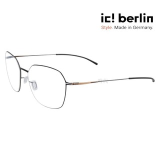 【ic! berlin】Ada Black 德國薄鋼眼鏡 公司貨 台南時代眼鏡 蔡司優視力專家