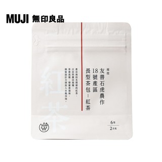 【MUJI 無印良品】(農)友善石虎農作18號產區長型茶包-紅茶/2g×6包