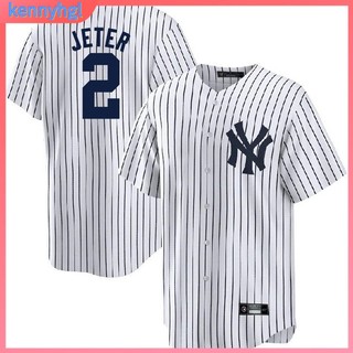 橄欖服 棒球服 街頭嘻哈 原宿BF風 復古刺繡字母 棒球服 New York2號Jeter球衣運動服 刺繡男裝開衫運動服