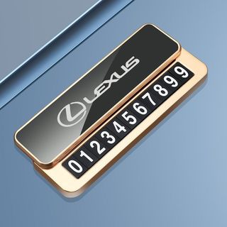 Lexus 凌志汽車挪車號碼牌 金屬材質/雙號碼停車牌 ES NX RX IS UX CT GS 臨時停車牌 汽車號碼牌