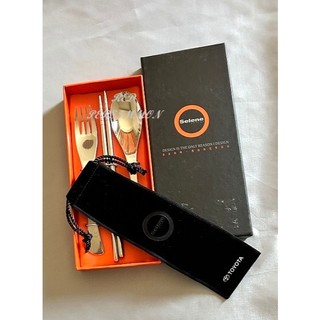 小福柿【Selene＆TOYOTA不鏽鋼餐具組】全新•特售120元•
