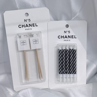 CHANEL 香奈兒 工廠系列限定周邊 5號工廠 蛋糕裝飾 經典蠟燭 一盒10入