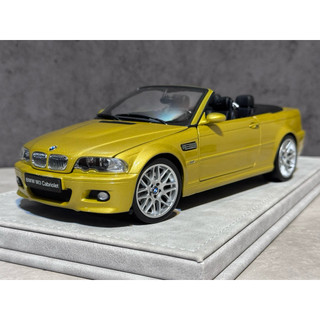 【Kyosho絕版】1/18 BMW e46 M3 敞篷 經典芥末黃1:18 模型車