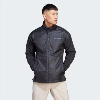ADIDAS WIND FLEECE JACKET[IJ0543] 尺寸3XL 黑 運動 休閒 抓絨 防風