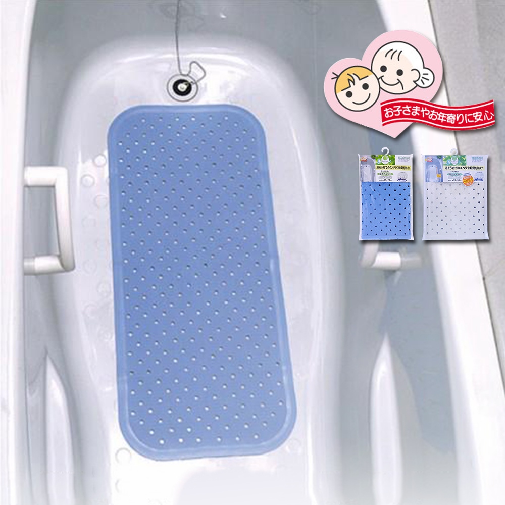 日本WAISE 浴缸專用止滑墊 沐浴吸盤止滑墊 洗澡止滑墊 浴缸防滑腳踏墊 浴缸用大片止滑墊 吸盤式止滑墊 老人兒童孕婦