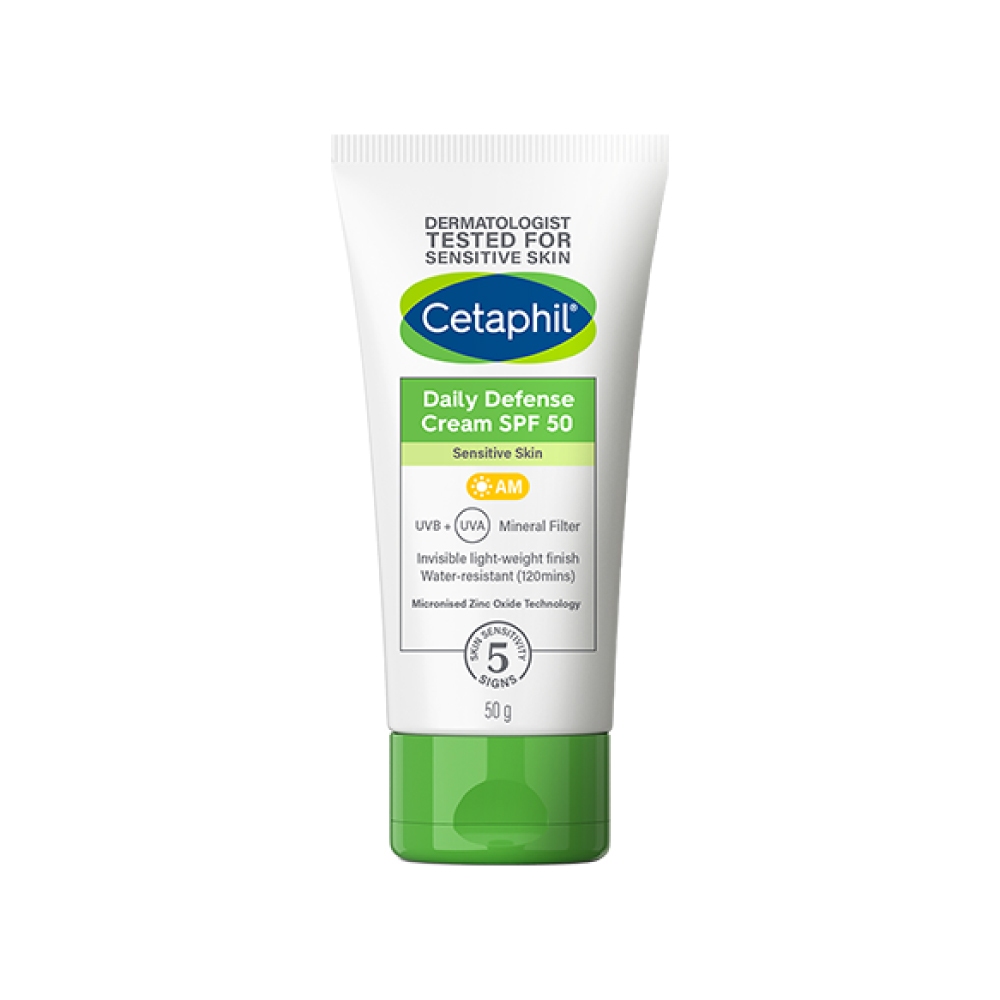 Cetaphil 舒特膚 輕透物理低敏防曬霜SPF50 PA++++ 50ml【杏一】