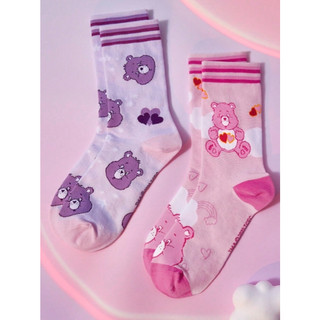 現貨 Care Bears彩虹熊襪子 愛心熊 中筒襪 長襪 小腿襪 carebears