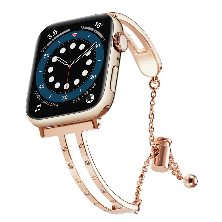 Apple watch 錶帶 卡地亞帶鑽 手錶帶 適用 iwatch 10代 ultra 9/8765 se/S10