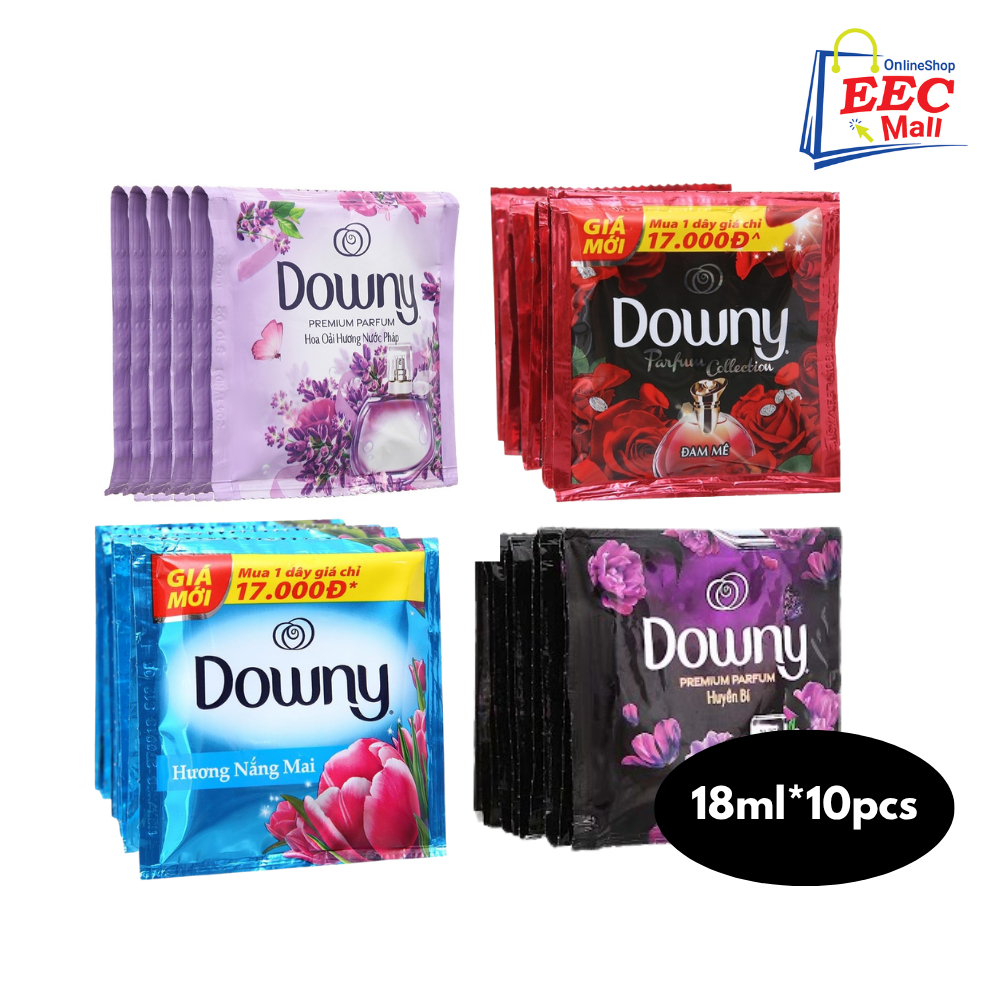 越南 DOWNY Sachet Rencengan Saset 小包裝 一組10包柔軟精 香水柔軟精 18ml*10入