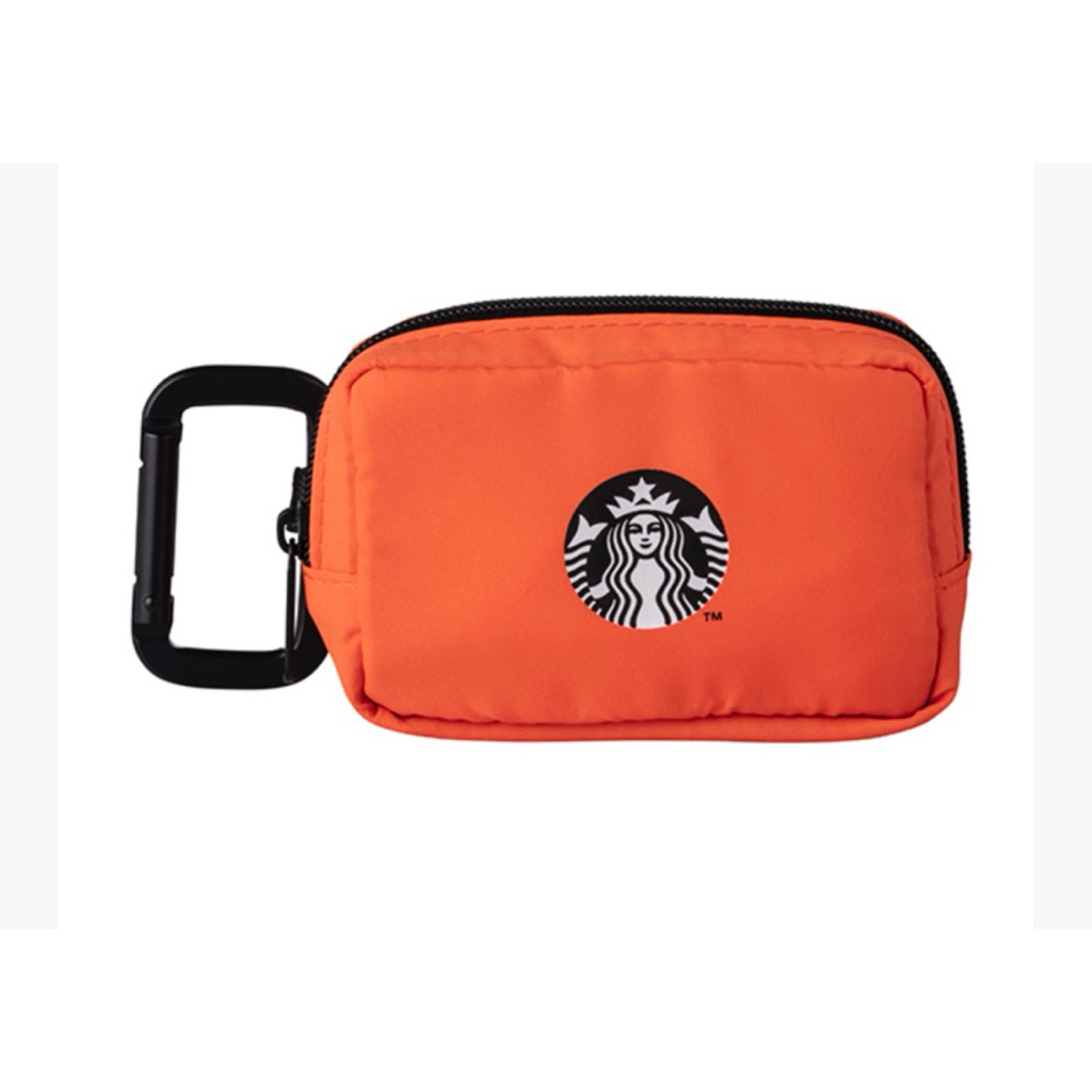 STARBUCKS + BEAMS 系列聯名商品-BEAMS好運橙掛扣小包（現貨降價供應中）