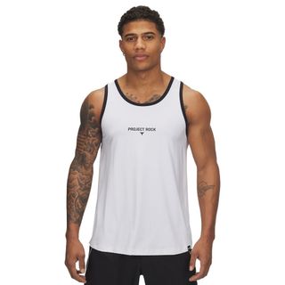Under Armour 男 Project Rock Iso Chill 防曬 休閒背心-6005471-100