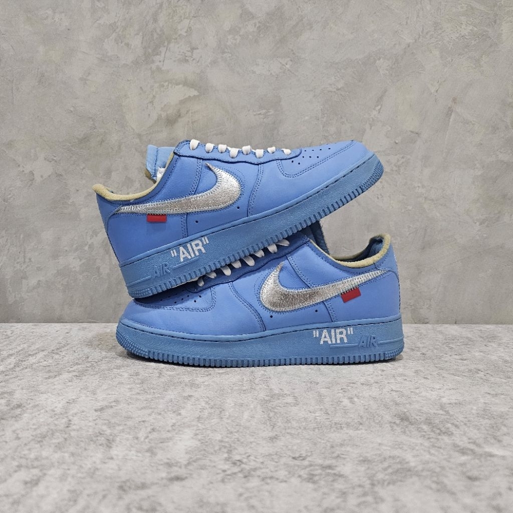[二手A級無原盒] US9.5 Nike Air Force 1 x OW “MCA 藍色藝術館” CI1173-400