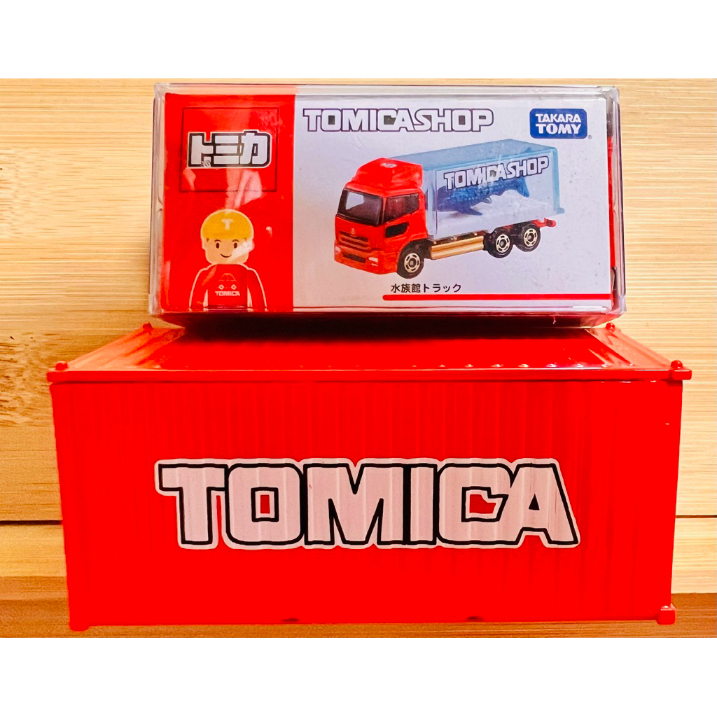【經典車模社】 TOMICA 多美トミ力SHOP 限定 會場車 水族館 運鯊車 鯊魚搬運車/附膠盒