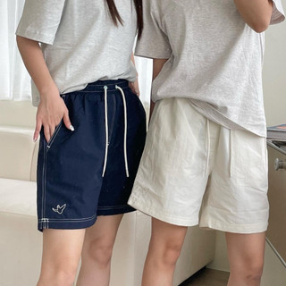 韓國 WHATITISNT短褲 休閑輕薄 透氣 夏日短褲 小飛人 尼龍褲 男女同款 Mark Gonzales短褲