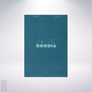 法國 RHODIA Head-Stapled Notepad A5 N16 上掀式筆記本: 孔雀綠/Turquoise