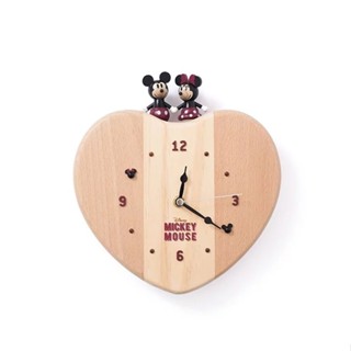 知音JEAN Wooderful life x 迪士尼Disney 木製動態時鐘-復古米奇米妮(1255424) 墊腳石購物網