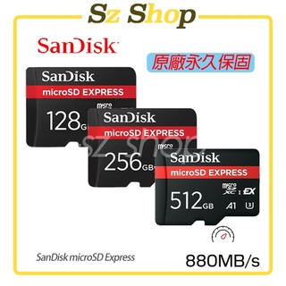 SanDisk microSD Express 128G/256G/512G 原廠公司貨 永久保固｜支援Switch 2