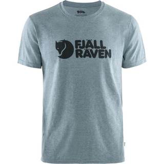Fjällräven LOGO T-SHIRT M 男 有機棉短T 87310 520-999 大叔藍/麻花｜碧綠商行