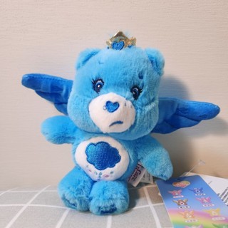 全新 正版授權 Care Bears 愛心小熊 天使款 絨毛 娃娃 吊飾 (藍色)