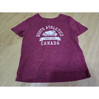 roots kids 小童 Canada 短袖 上衣 大logo 海狸 2y 80