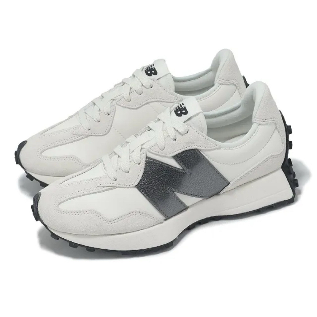New Balance 327 復古休閒鞋 白深灰 WS327JWB