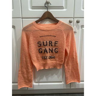 二手FG Surf Gang 針織襯衫外衣 橘色