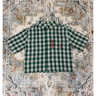 CZN｜BOXY Plaid Shirt 短版襯衫 - 綠