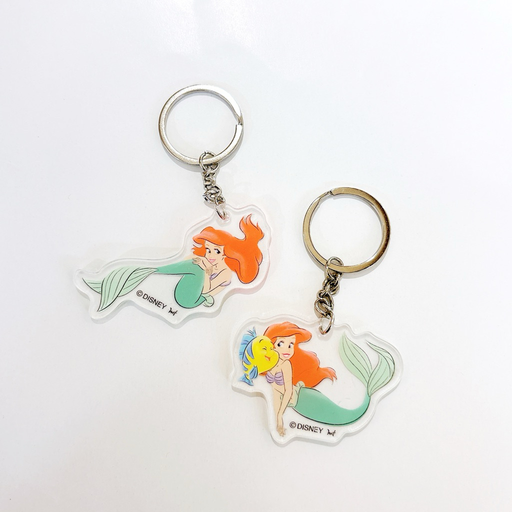 日本帶回 Disney迪士尼 🧜艾莉兒小美人魚🧜‍♀️壓克力鑰匙圈 吊飾 掛飾