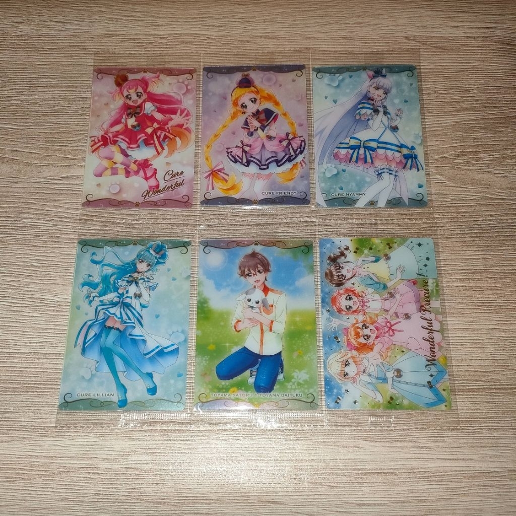 Wonderful 光之美少女 美妙寵物 威化餅 餅卡 卡片 收藏卡片 美好天使 友愛天使 喵喵天使 莉莉安天使 悟