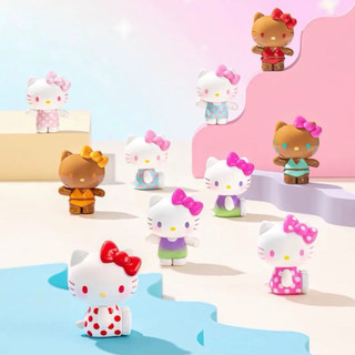 🔥超燙現貨🔥正版授權 TOPTOY 三麗鷗 Hello Kitty 夏日彩虹糖 曬黑 比基尼 豹紋 波點 黑皮 公仔