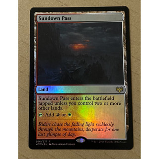MTG 腥紅婚誓 Sundown Pass 閃 日落隘口