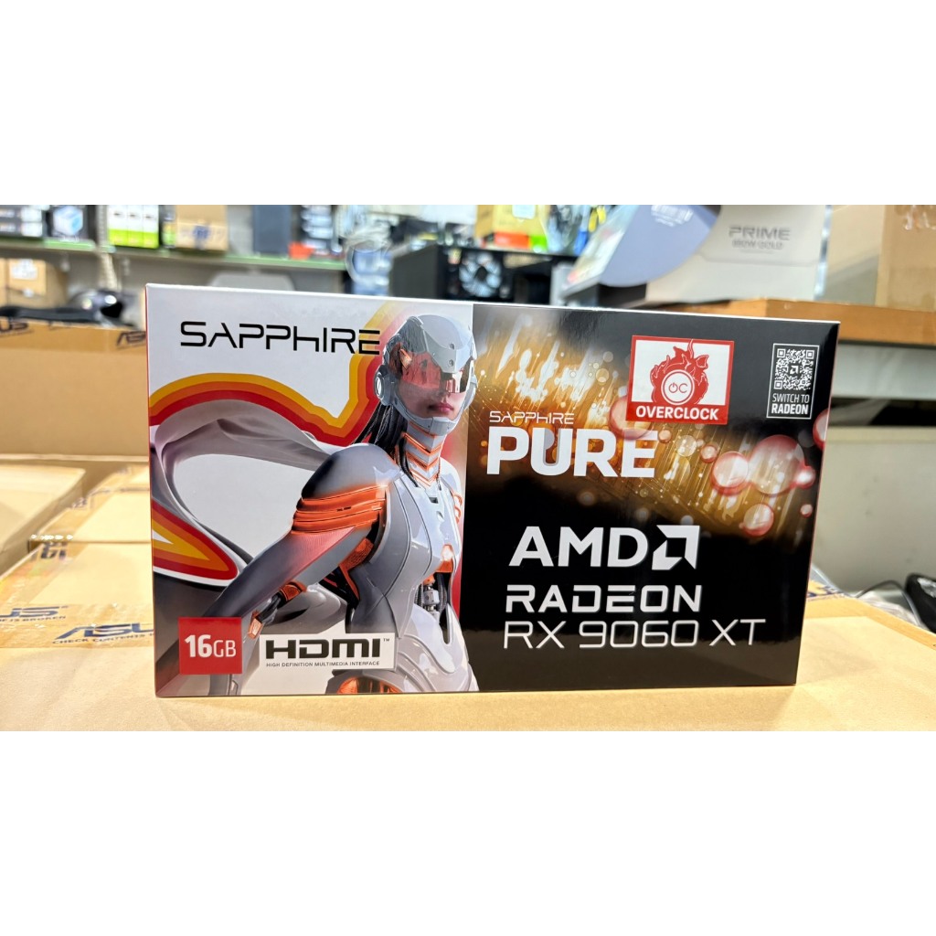 SAPPHIRE藍寶石 極地 PURE RX9060XT GAMING OC 16GB 顯示卡