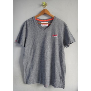 正品 Superdry 極度乾燥 藍灰色 短袖T恤 size: L 男款