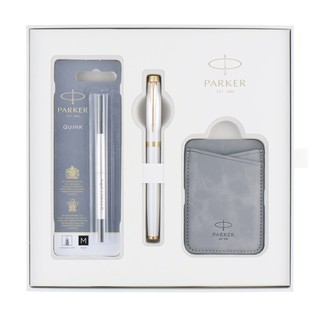 PARKER 派克 IM金屬系列 限量版 珠光白 鋼珠筆啟程禮盒