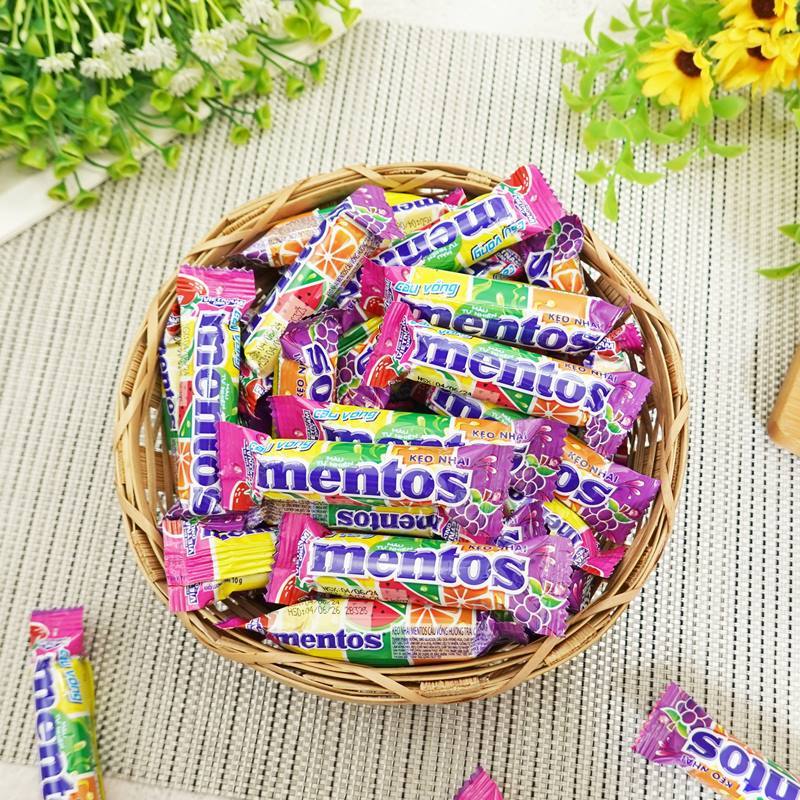 【MENTOS】南洋水果曼陀珠 250g/500g Mini曼陀珠 曼陀珠 曼陀珠綜合水果軟糖 (越南糖果)