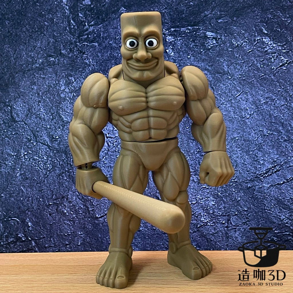 【造咖3D】通通通肌肉人 TungTungTungSahur肌肉人 外國山海經 義大利腦腐梗 木棒人 球鞋鯊魚