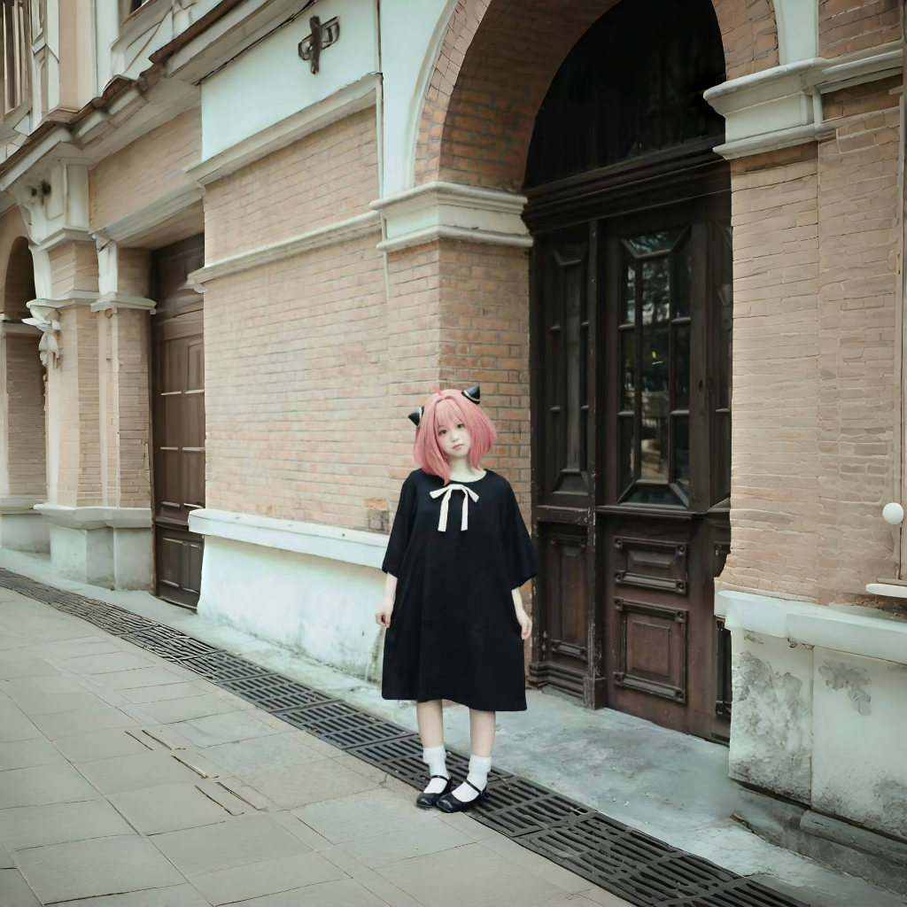 現貨 安妮亞衣服 安妮亞黑色cos衣服  阿妮亞cosplay