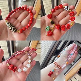 🧚‍♀️旺小妞🧚‍♀️高品精緻天珠瑪瑙設計款手鏈 項鍊 牙黃三眼 黑白壇城三眼 冰白毫 紅肉九眼 硃砂都只有一條售罄不補