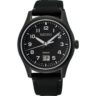 SEIKO 精工 CS系列 大視窗日期腕錶 -39.5mm黑 6N76-00K0U.SUR571P1