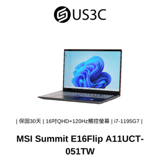 MSI A11UCT-051TW 16吋 2K 觸控螢幕 i7-1195G7 16G 1T RTX 3050 獨顯筆電