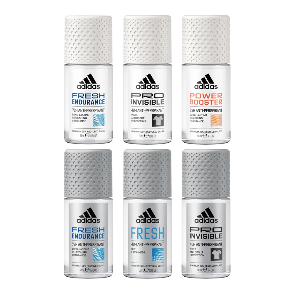 Adidas 愛迪達 制汗爽身滾珠 50ml 清新長效/無痕乾爽/極限長效/勁涼舒爽/清爽長效/無痕乾爽【佳瑪】止汗