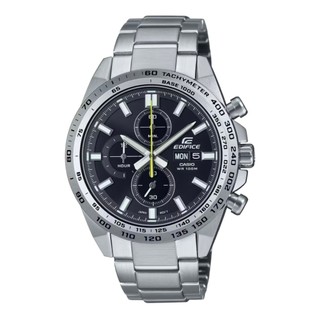 CASIO EDIFICE 經典運動三眼不銹鋼指針錶 計時碼錶 100米防水 日期顯示 黑/藍/綠 EFR-574D