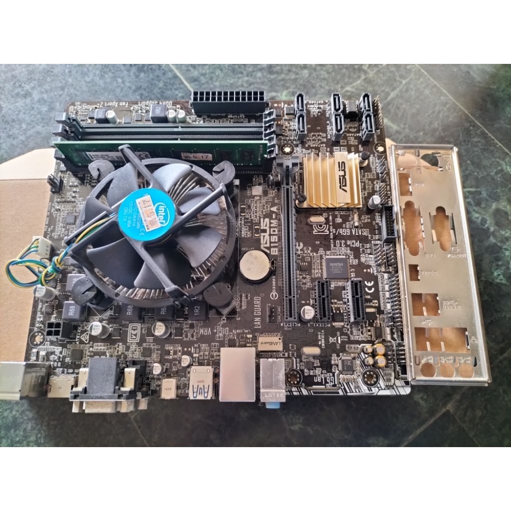 i5套件組 i5 6500 8GB DDR4 ASUS B150M-A主機板套件組 附贈擋板