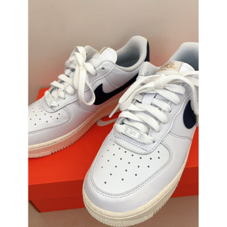 Nike Air Force 1 OLYMPIC BLUE 荔枝皮海軍藍奶油底 深藍白