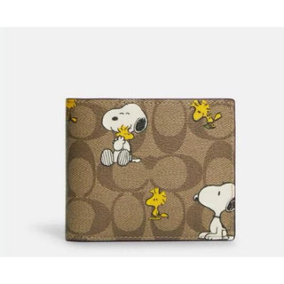 🧸 COACH × Peanuts 聯名短夾