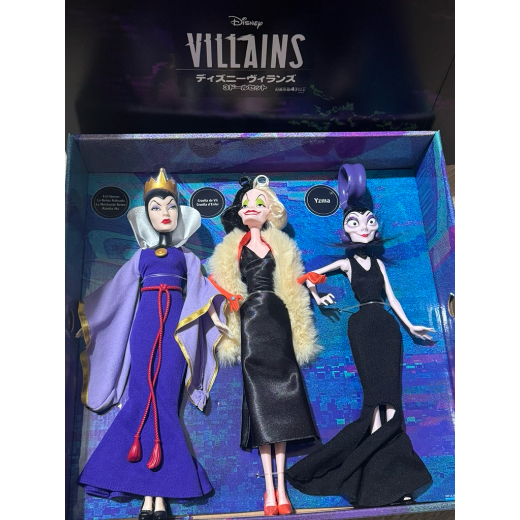 🇯🇵（現貨） 美國廠牌MATTEL迪士尼反派角色 一組 白雪公主壞皇后 101忠狗庫伊拉 變身國王依絲瑪 人偶娃娃 玩具