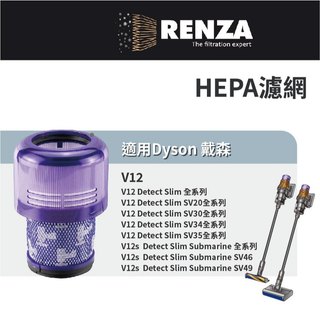 適用Dyson戴森 V12 V12s Detect Slim Absolute Clean Fluffy HEPA濾網