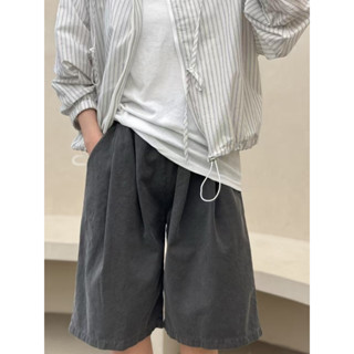 【咕G歐妮】現貨快速出貨+預購 正韓春夏新款 復古水洗工裝短褲 鬆緊五分短褲 彈性腰頭寬版舒適 韓國製 正韓流行女裝