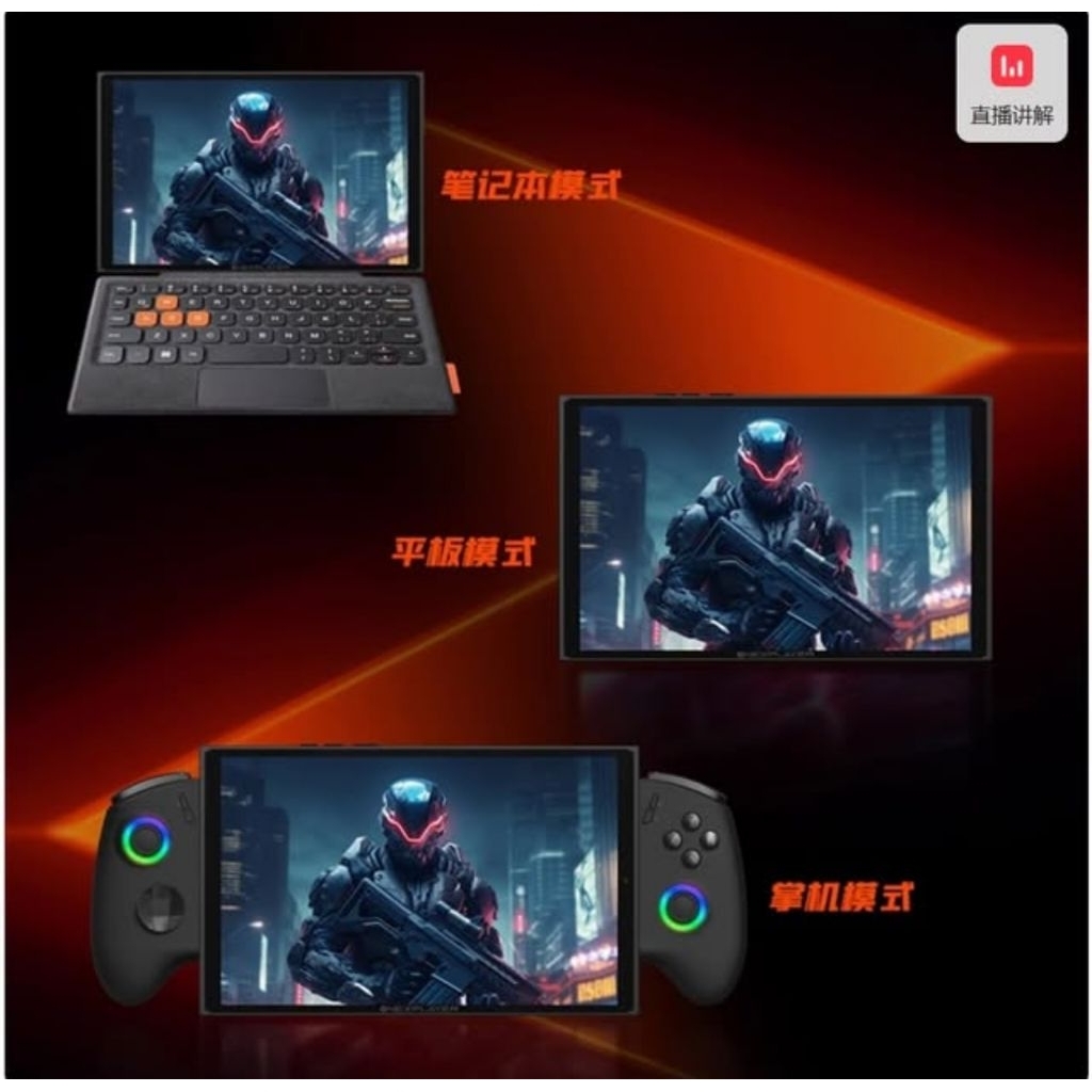 壹號本OneXPlayer 遊俠X1 mini AMD 8840U 16G RAM 1TB SSD 可拆卸手柄遊戲機