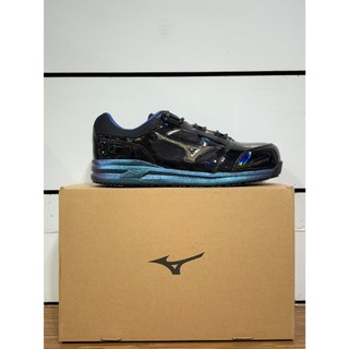 【MIZUNO】美津濃 安全防護鞋 BOA旋鈕 F1GA257209黑/炫彩藍色